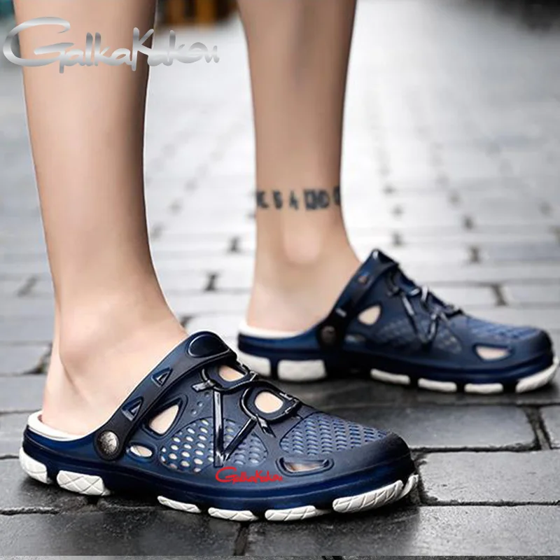 

Summer Breathable Hole Sandals Water Shoes Men's Fishing Hiking Brand Outdoor Beach Sandy Shoes Unisex Non-slip Creek Shoes