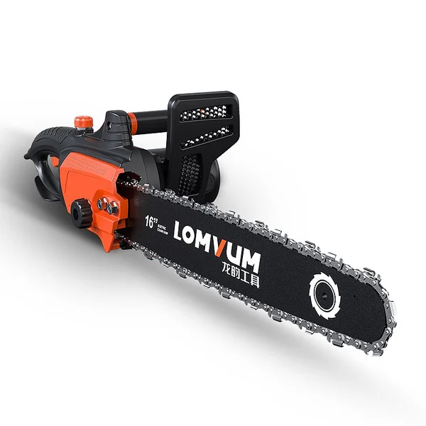 

New Low price LOMVUM 2600W 16 Inch Chainsaw Electric Chain Saw Garden Power Tools AC 220V Wood Cutting Rotary Saw with Blade