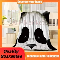 cartoon soft plush throw blanket 50x60 inch printed flannel fleece blanket for bedroom living room couch bed sofa cute animal
