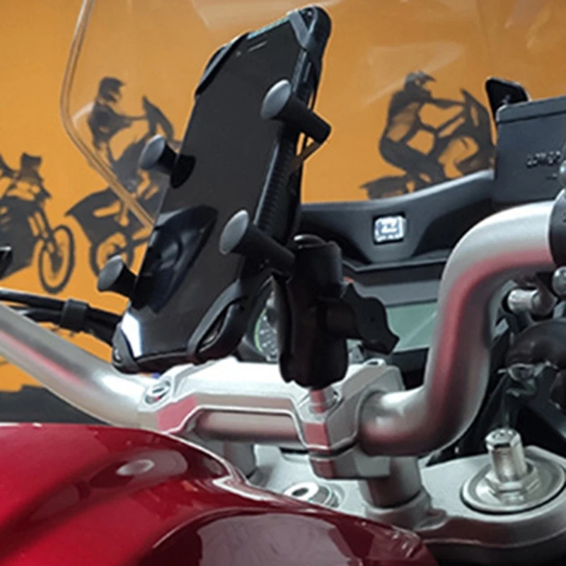 Фиксированный кронштейн для крепления на руль велосипеда или мотоцикла