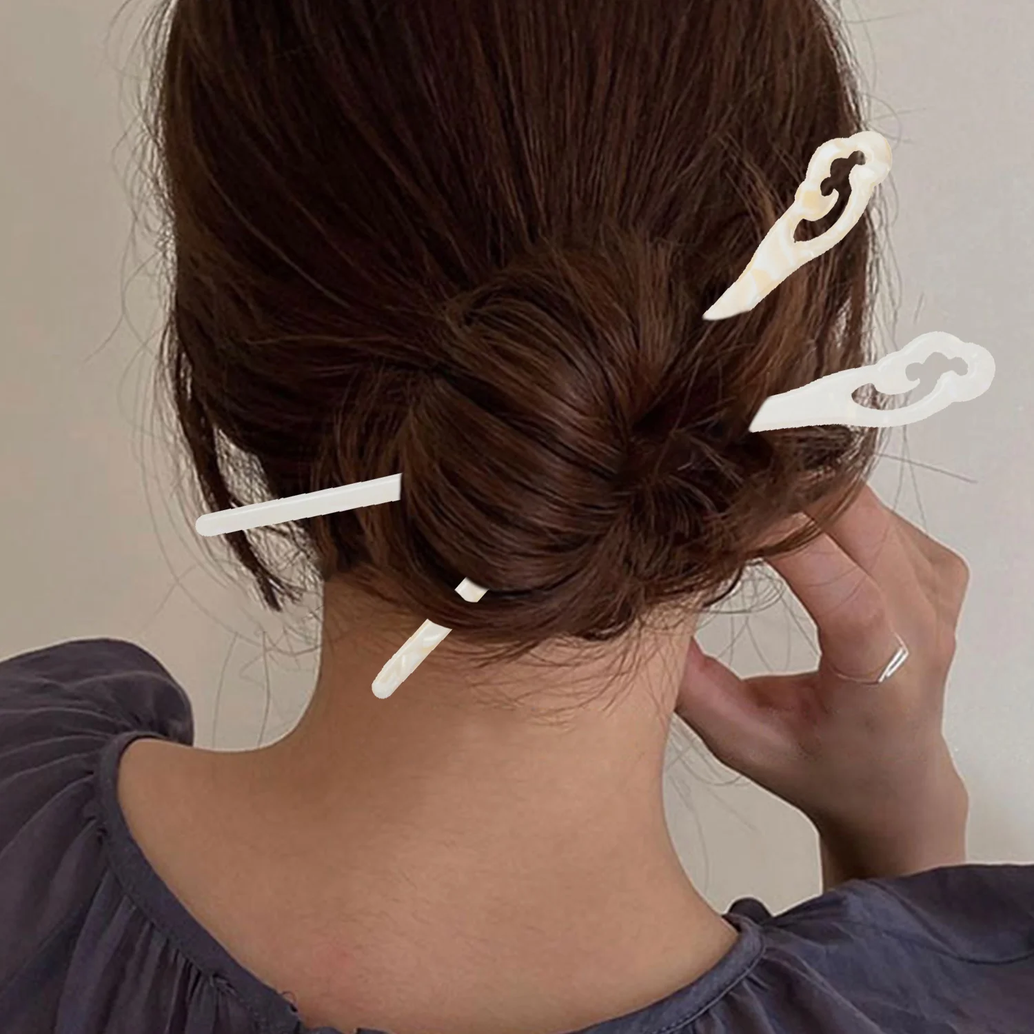 

1 шт. классические палочки для волос с ацетатным эффектом благоприятного облака головной убор в китайском старинном стиле шпилька для волос аксессуары для волос для женщин