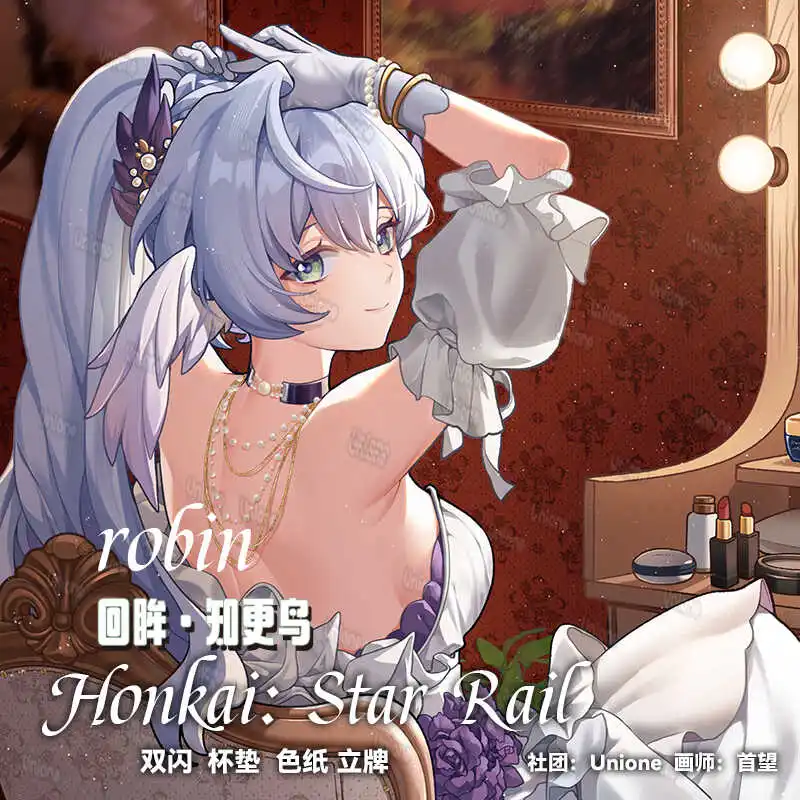 Аниме Honkai: звёздная рельса искусственная акриловая двойная вспышка бейдж