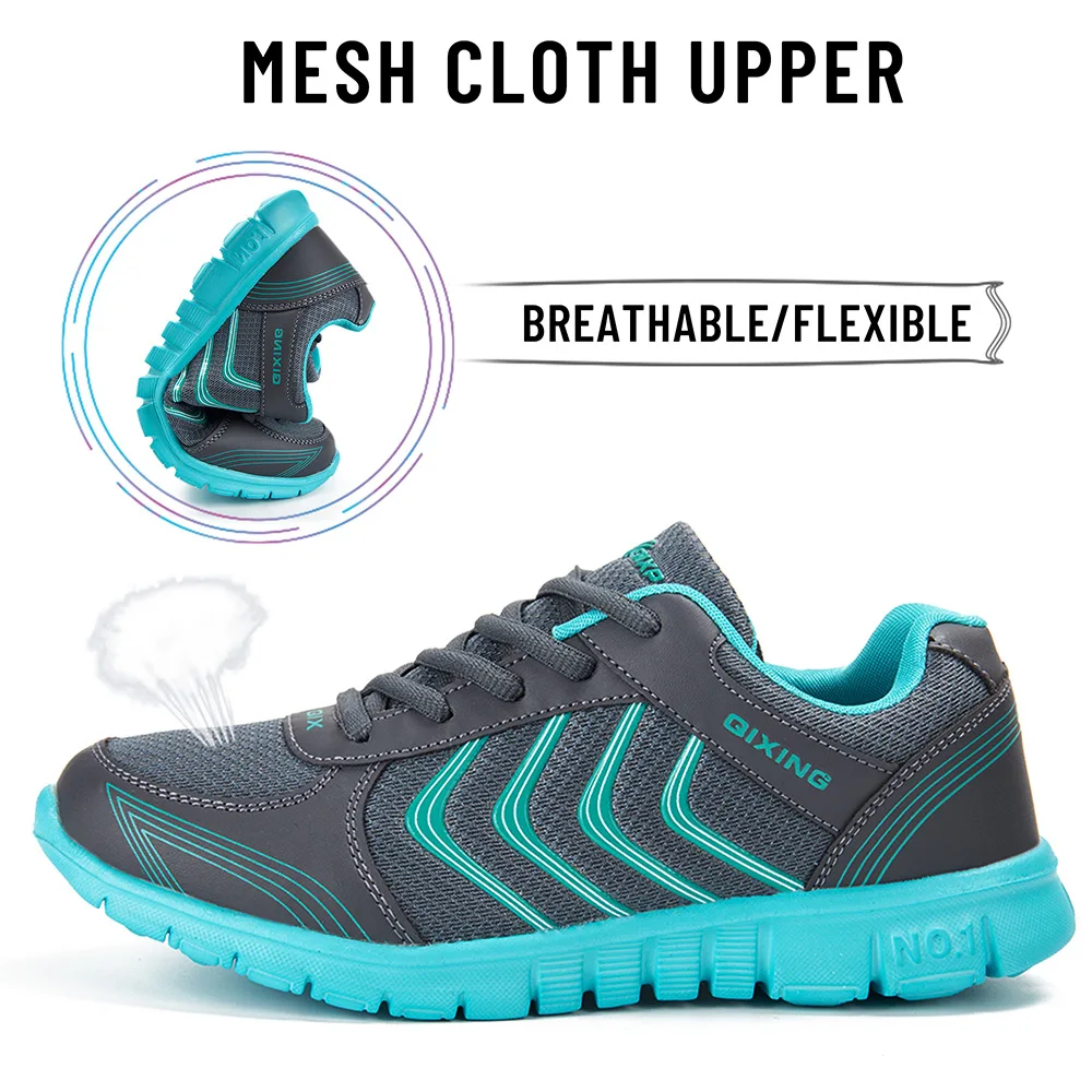 Female sneakers 2022 summer flats woman lace-up comfortable casual shoes women platform sneakers soft mesh lightweight