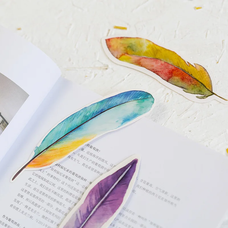 

30 sheets, Bookmark, Flying Bird Stationery in Feather Memory Message Summary Function Card