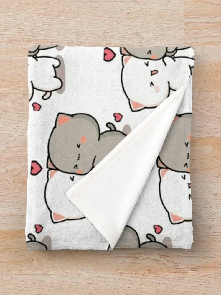 Плед для путешествий с рисунком кошки персика и Гомы