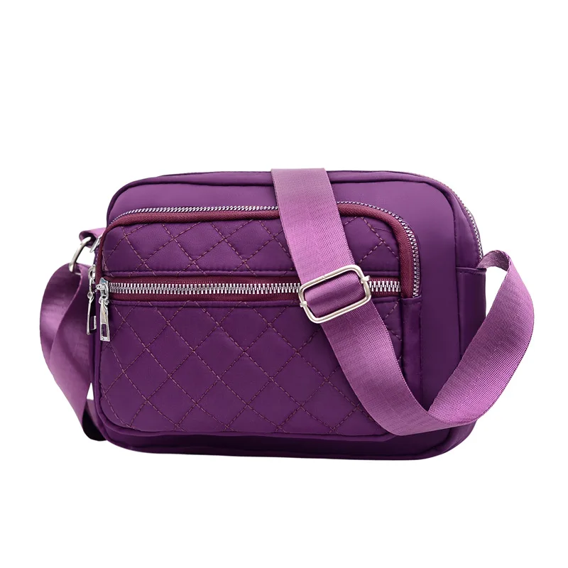 

New Black Shoulder Bag Fashion Embroidery Thread Messenger Bag Large Capacity Women's Mommy Shoulder Backpack Wholesale