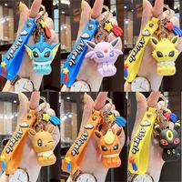 pokemon anime anime cute eevee eight kinds of style fashion keychain bag keyring pendant accessories birthday fans gifts