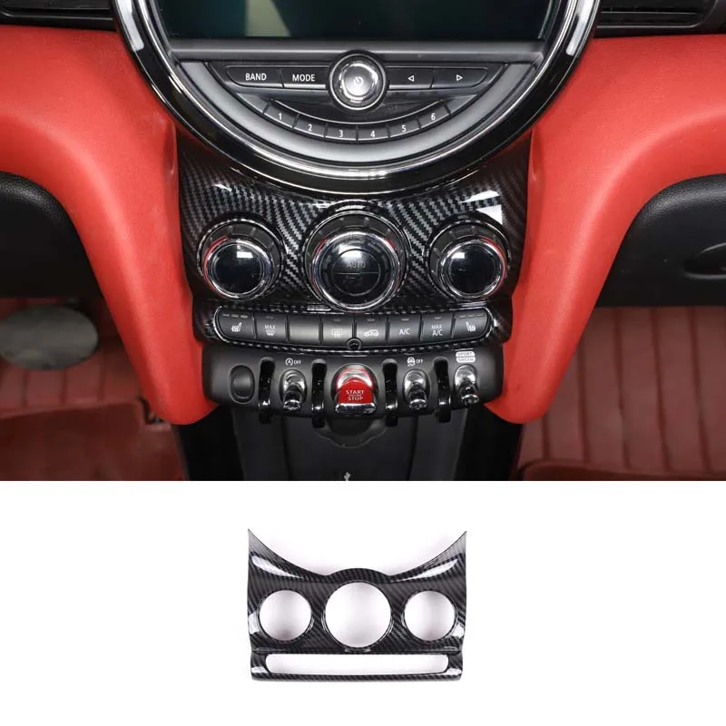 

For BMW MINI Cooper F55 F56 F57 ABS Carbon Fiber Car Central Control Air Conditioning Panel Decorative Frame Cover Auto Parts