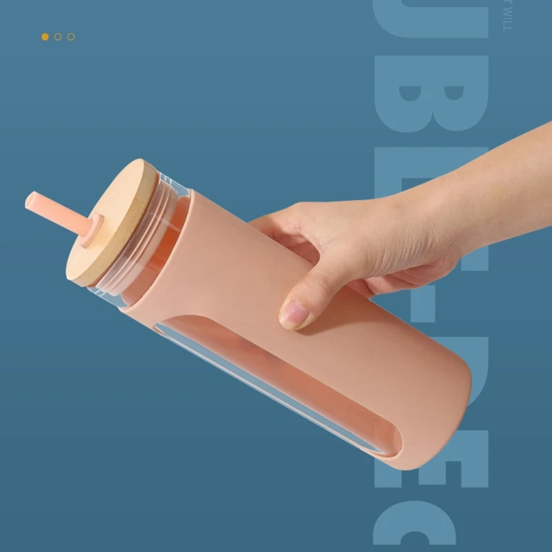 Стакан для воды чашки чая Boba бамбуковая крышка не содержит BPA путешествий в