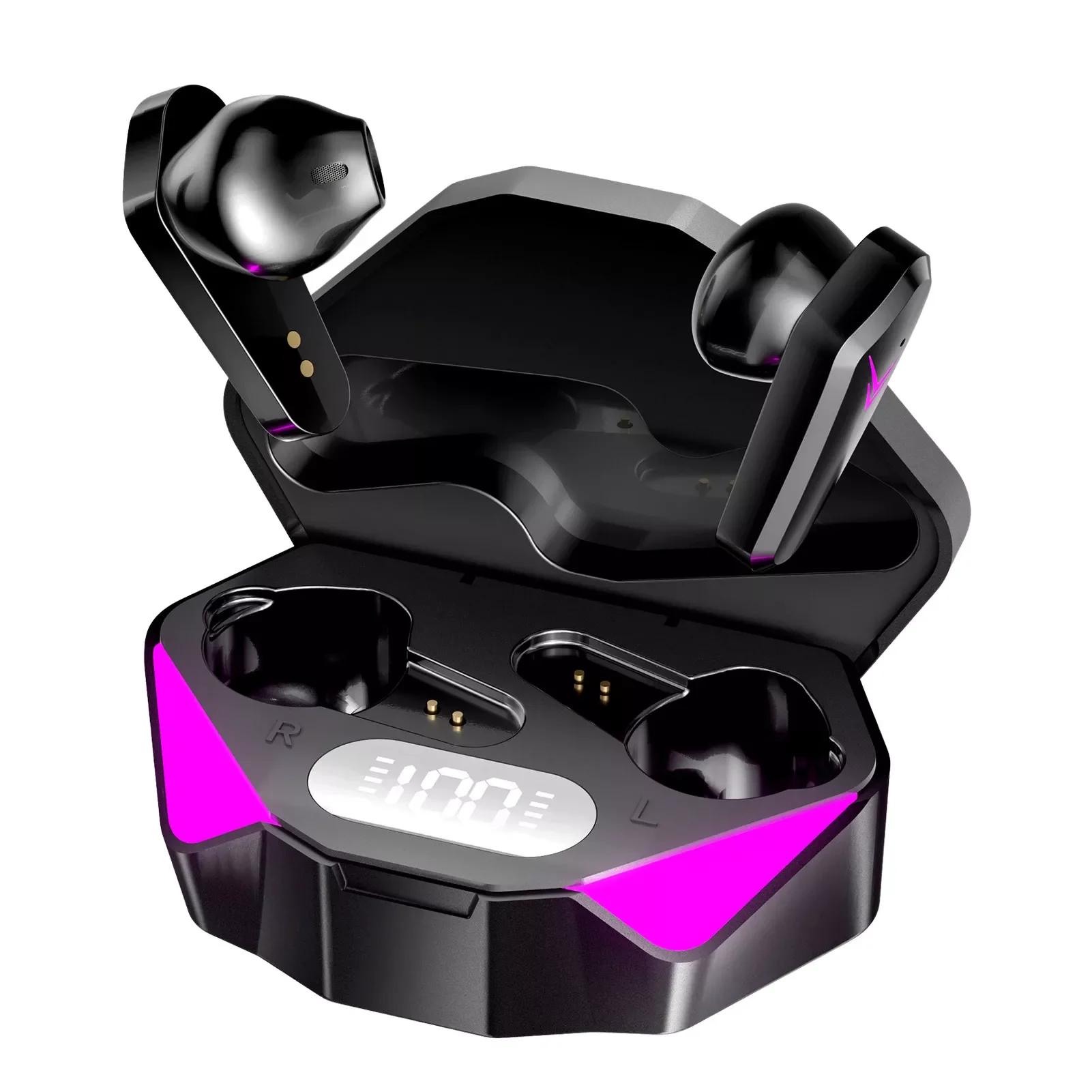 

X15 Game Fone Wireless Earphone Bluetooth5.0 Headphones 65ms Low Latency Earphones With Mic Wireless Headset LED Display