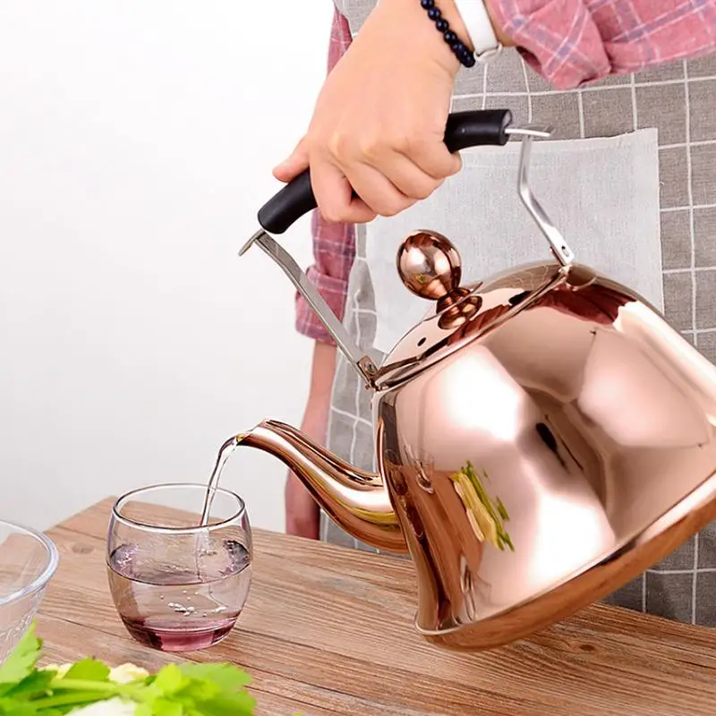 

Whistling Kettle For Gas Stove Bouilloire 2L Stainless Steel Whistle Tea Kettle Water Bottle