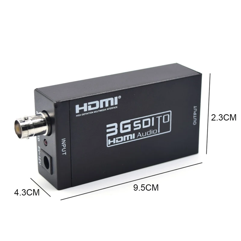 Видеоконвертер 1080P HD MINI 3G в SDI HDMI совместимый аудиопереключатель функция