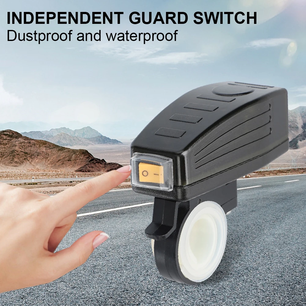 

Motorcycle Phone Charger USB Fast Charging 36W Dual Port Handlebar Rearview Mirror Mount Power Adapter GPS Charger Accessories