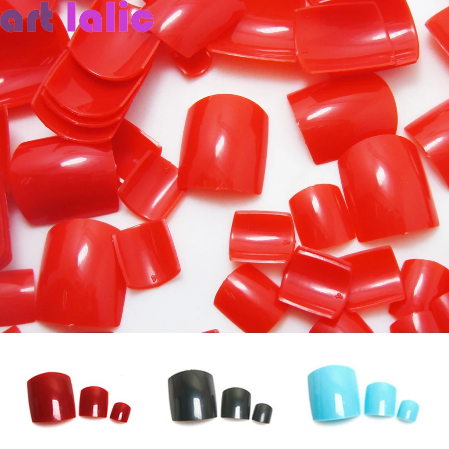 

500Pcs False Artificial Toe Nails Tips French Foot Tips Acrylic Professional Nail Art Decor Full Cover Toenails Manicure Tools