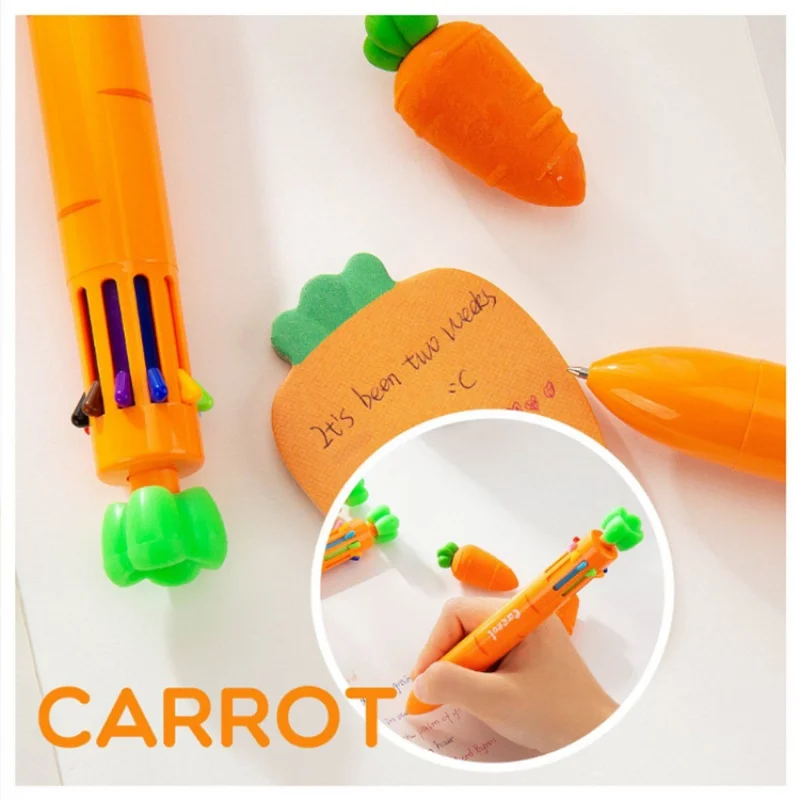 Новое поступление новинка шариковая ручка с морковкой 10 цветов милые школьные и