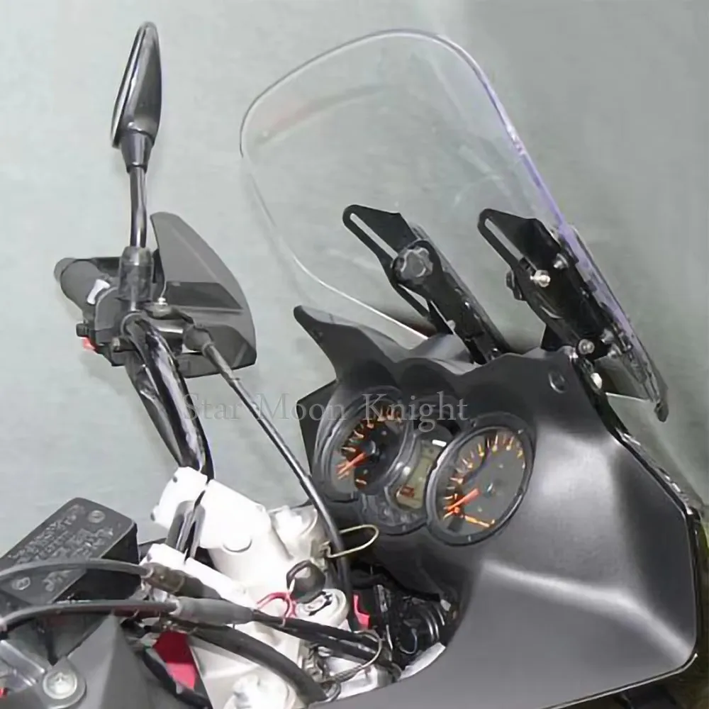 Фото DL650 кронштейн для лобового стекла для Suzuki Vstrom DL1000 V-strom DL 650 DL 1000, регуляторы ветрового стекла мотоцикла, комплект держателей №5