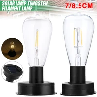 1pc solar led tungsten filament bulb lamp 2800k garden night light 7cm8 5cm fence lights for outdoor lamp bulb decorative