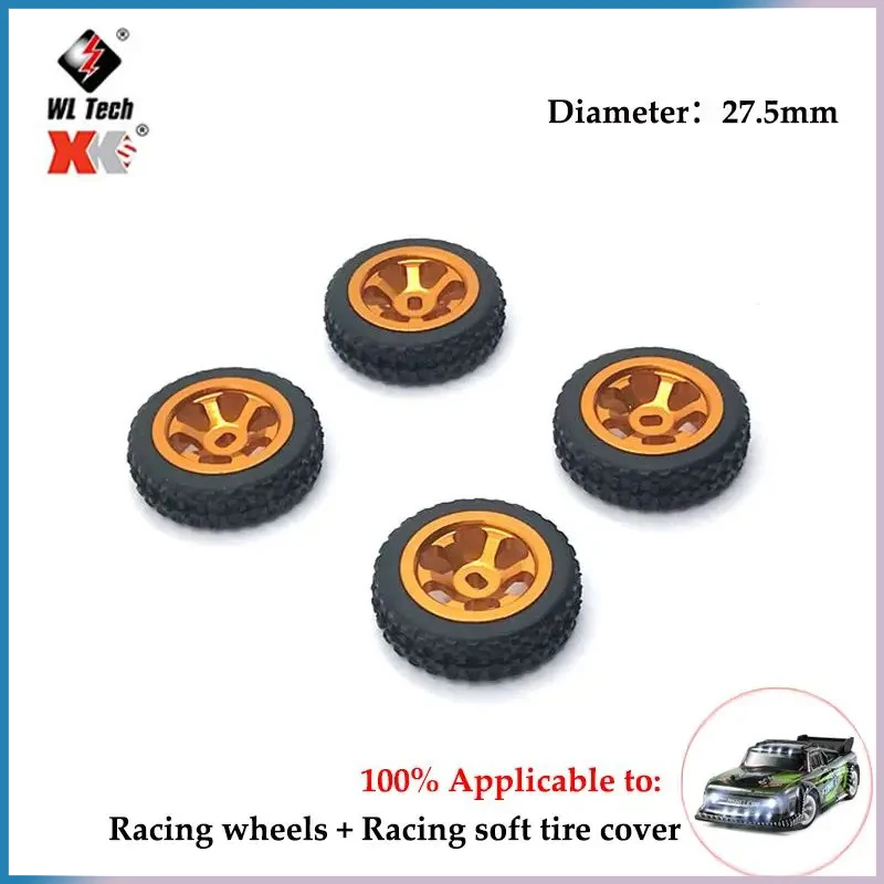 4 шт./компл. сменные резиновые колесные шины для Wltoys 1/28 284131 K969 K979 K989 P929 RC автомобиль