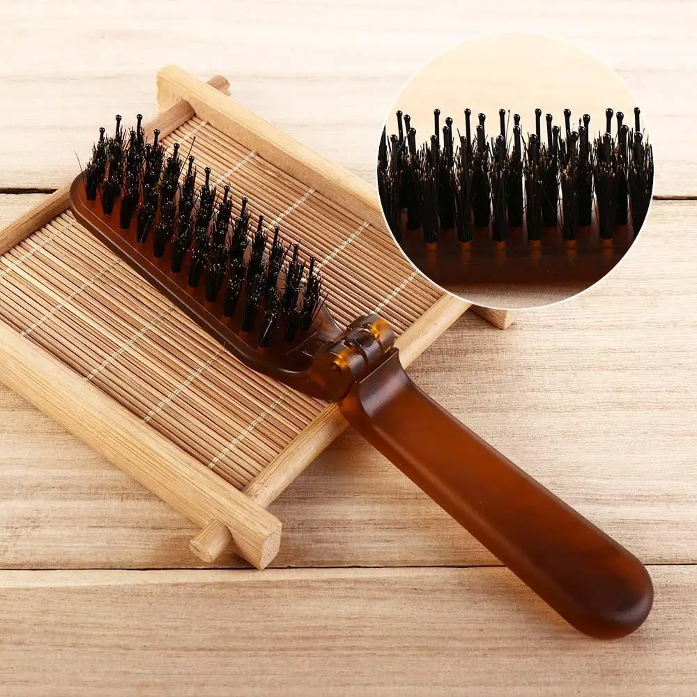 

Hair Accessories Compact Hairdressing Pocket Size Hair Styling Tool Bristle Comb Bristle Hair Brush Foldable Comb