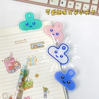 3pcs cute big eyes acrylic notebook bookmark kawaii memo exam clip korean school office stationery snack open clips