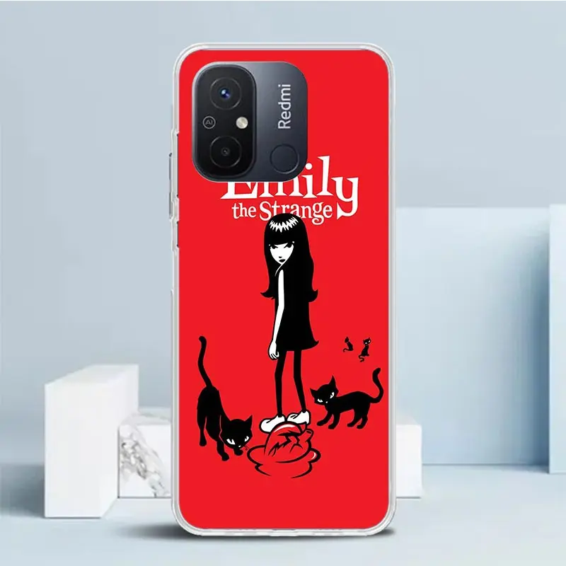 Чехол для телефона Comics Emily The Strange Xiaomi Redmi 12C 12 10C 10 10A 9C 9A 9T 9 8 8A 7 7A 6 Pro 6A K20 K30 K40 S2 Soft Back Co