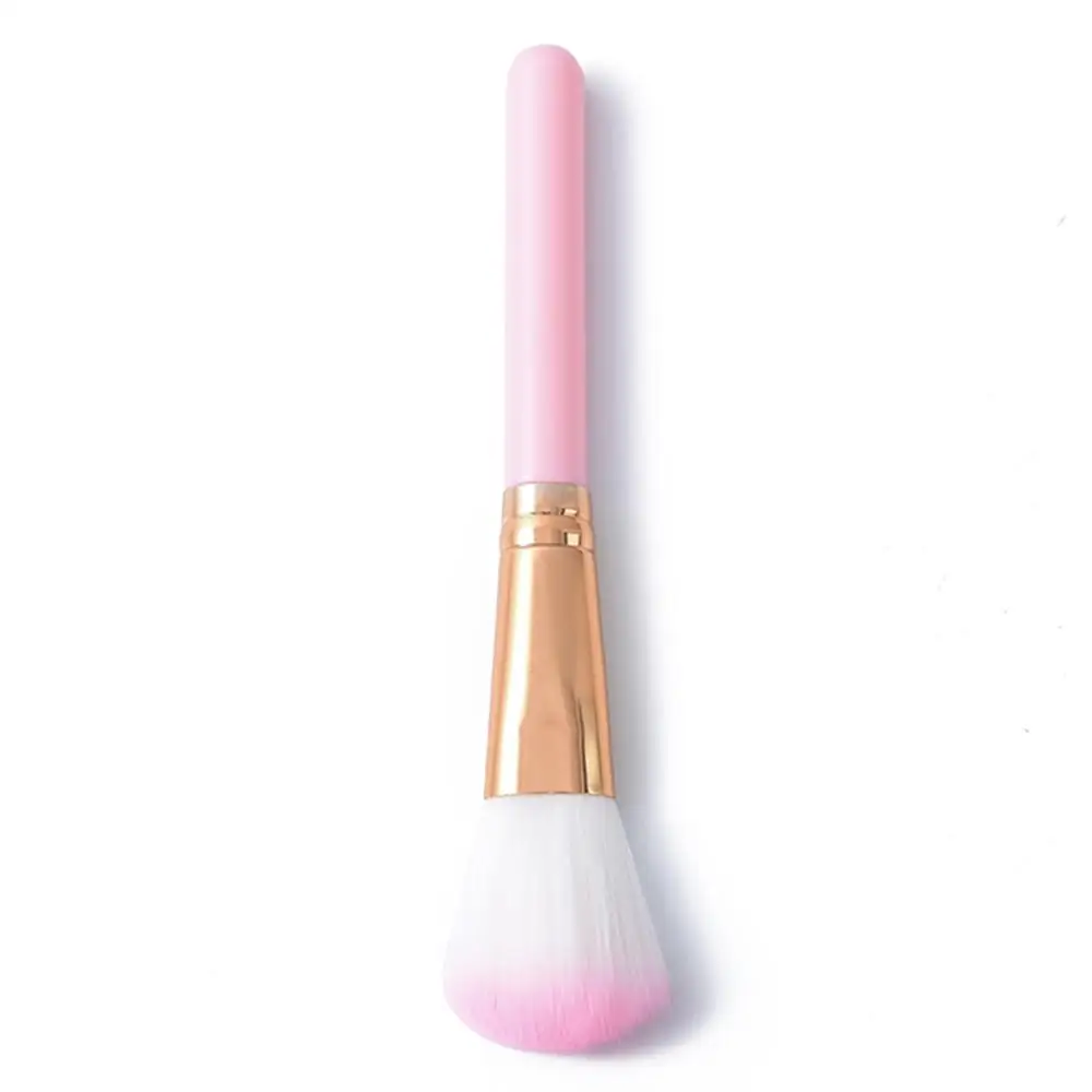 

1PC Pink Makeup Brush Loose Powder Brush Face Blush Portable Wear-Resistant Elastic All Face Contours Face Brush Makeup Tools