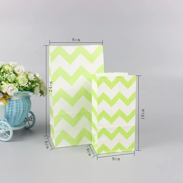 50 шт./лот мини-пакеты из крафт-бумаги стоячие пакеты в горошек для детской