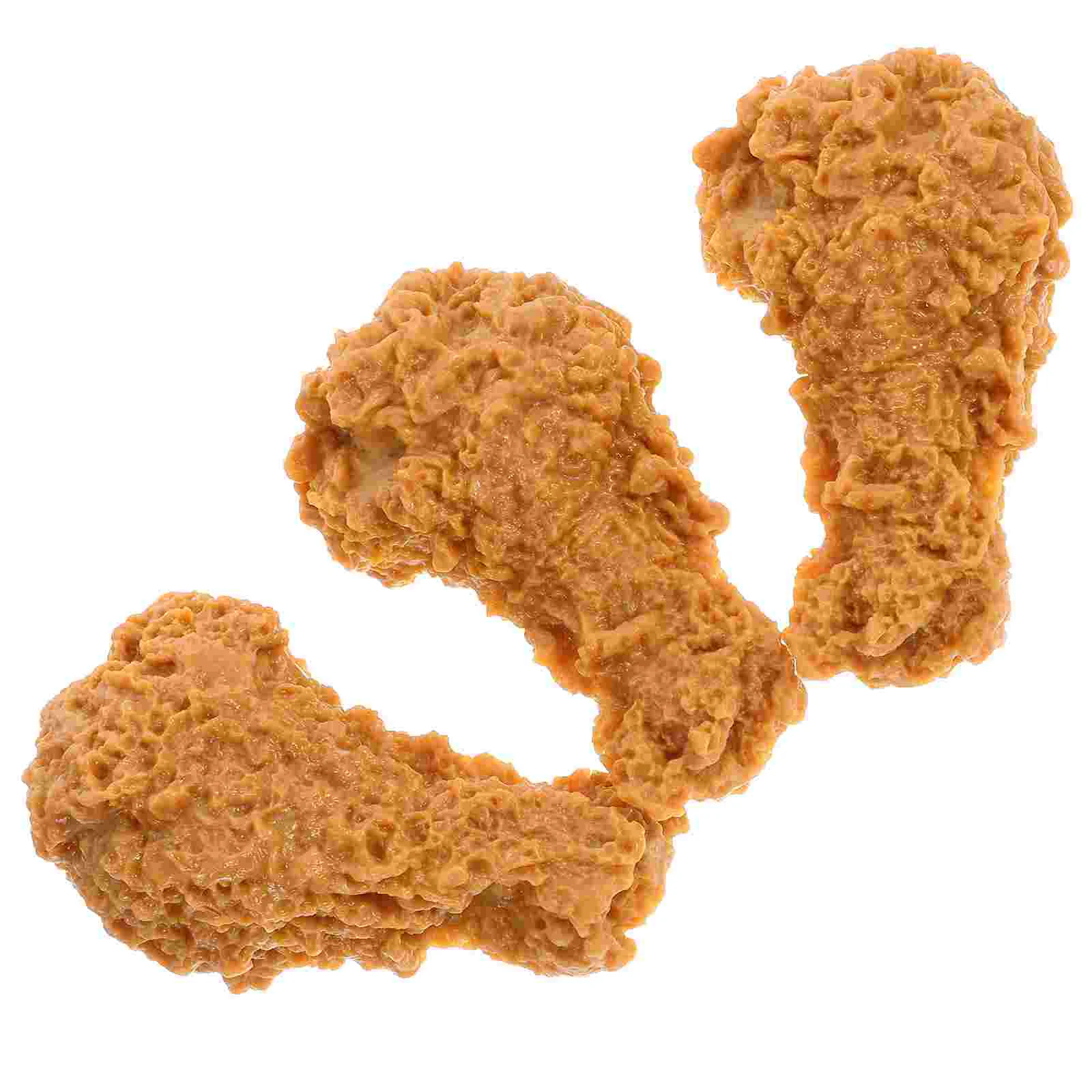 3pcs Restaurant Simulated Chicken Leg Fake Food Meat Decoration Model Prop realistic roasted chicken leg