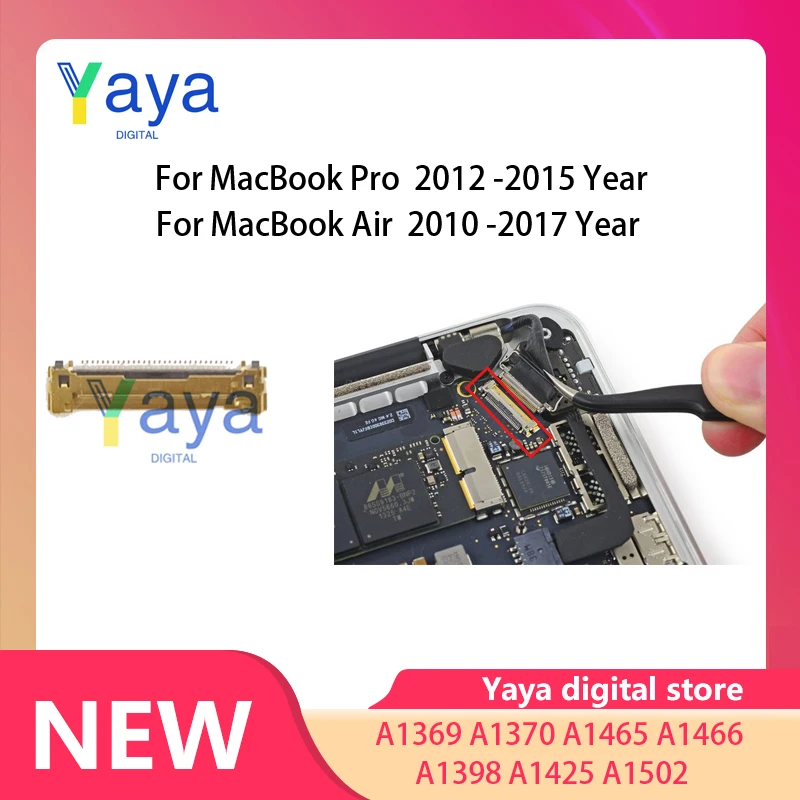 Новый 30-контактный Золотой ЖК-кабель LVDS для Macbook Air Pro A1369 A1370 A1398 A1425 A1465 A1466 A1502 2010-2017