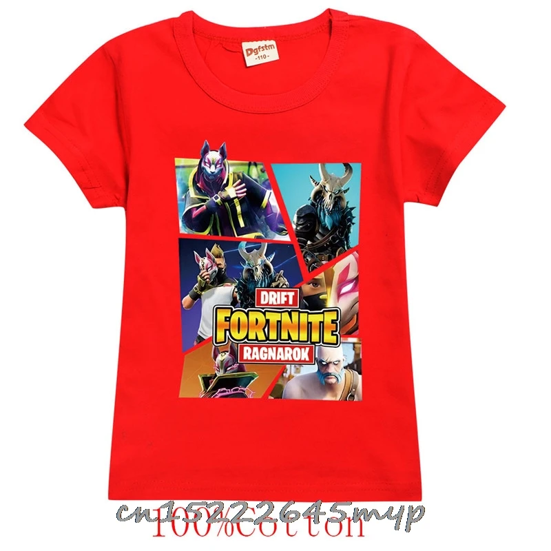 Детская одежда FORTNITE Game модные спортивные топы для мальчиков футболка с коротким