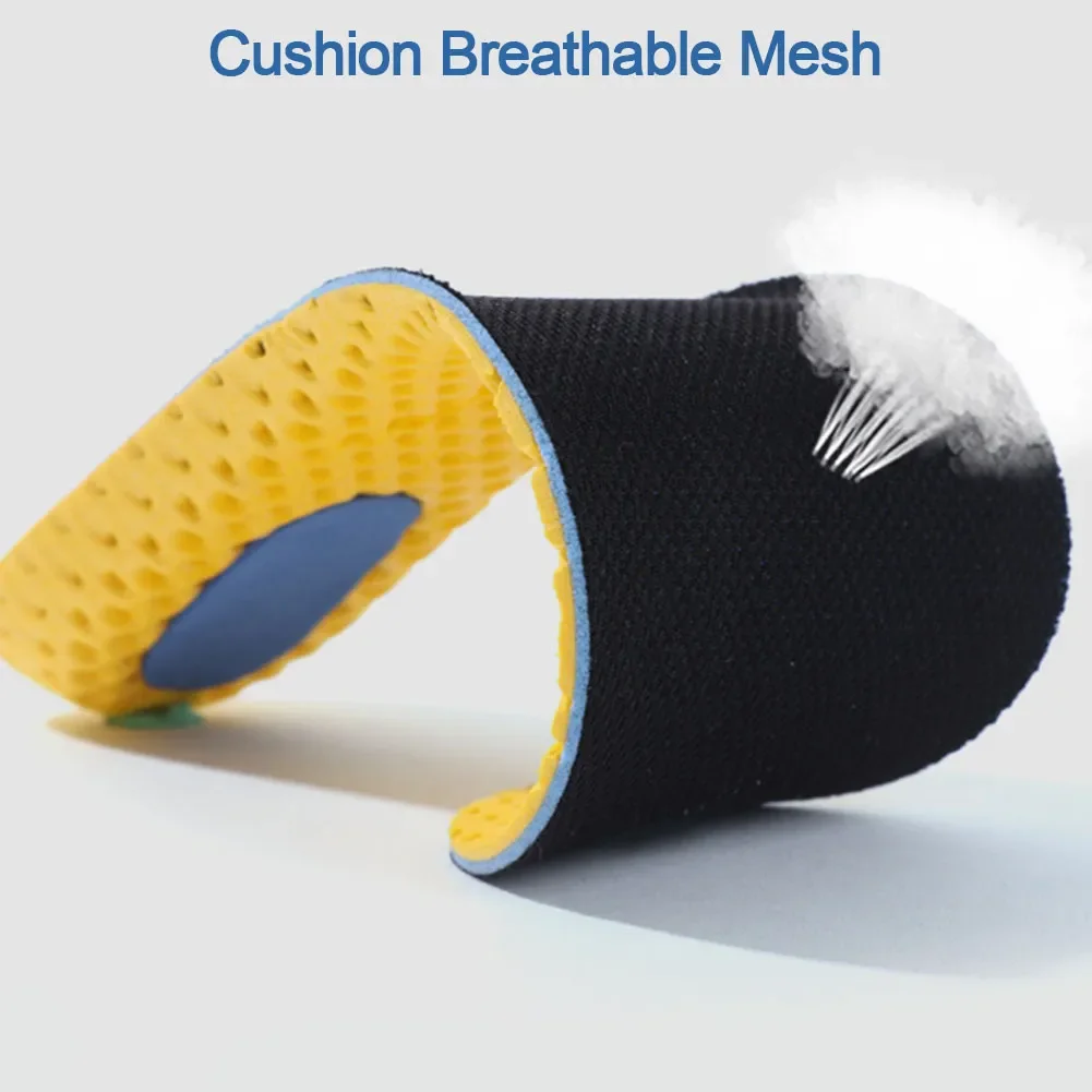 Memory Foam Insoles For Running Shoes Sole Mesh Deodorant Breathable Cushion Running Insoles For Feet Man Women Sport Insole