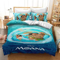 Disney Moana Bedding Set Duvet Cover Bed Room Decoration Cartoon Boy Girls Children Bed Gifts Single Twin King Size Bedding Set