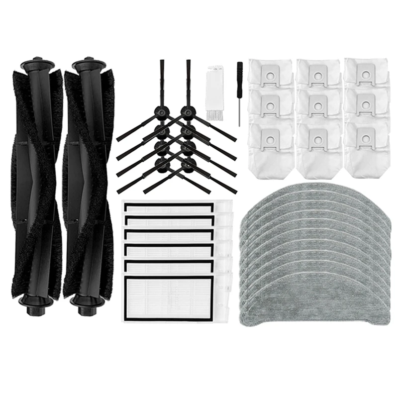

Hot TOD-Main Side Brush Filter Mop Cloth And Dust Bag Replacement Parts For Xiaomi ROIDMI EVE PLUS Vacuum Cleaner