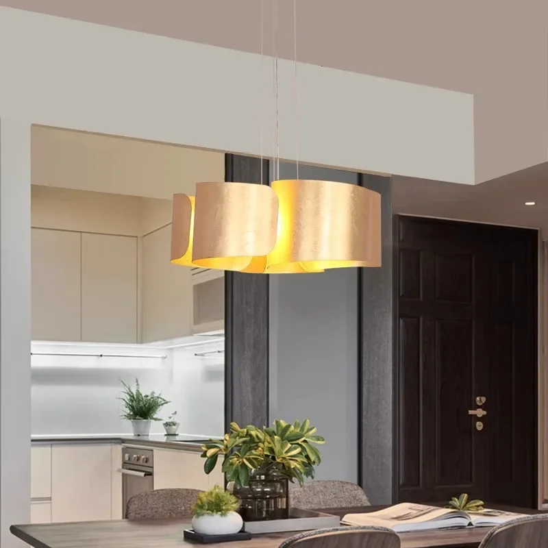 Постмодерн Золото Роскошное Кафе Ресторан Художественная Модель Комната