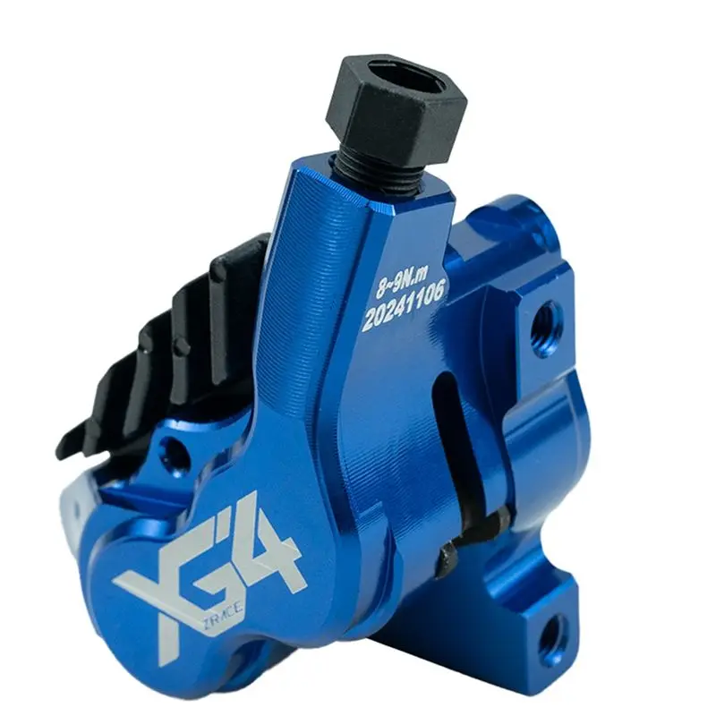 Тормозной суппорт ZRACE XG4 Flat Mount с 4 поршнями, тормозные колодки ICE-TECH, облегченный, изготовленный на ЧПУ, для BMX и шоссейных велосипедов (art.: 3920dbb84fd78) - 3920dbb84fd78