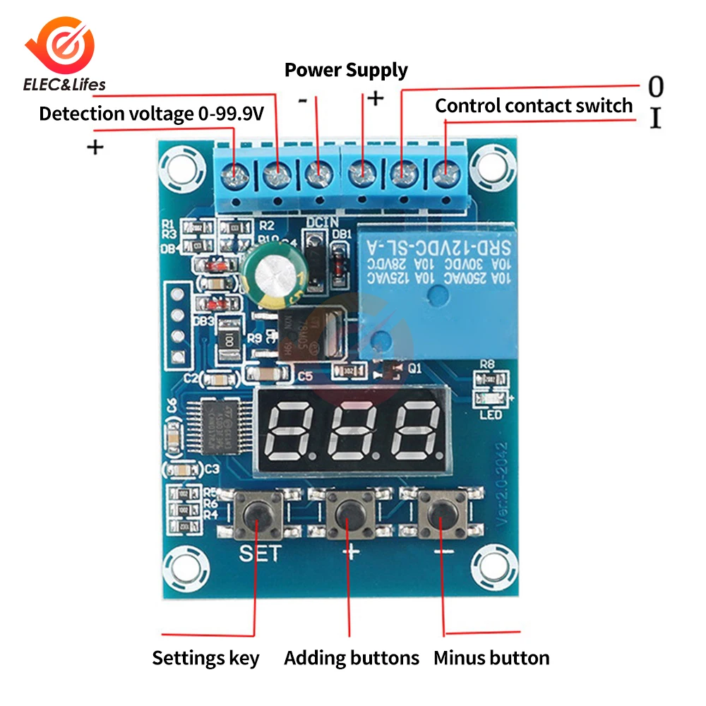 

Модуль обнаружения постоянного тока Aideepen Voltage detection module