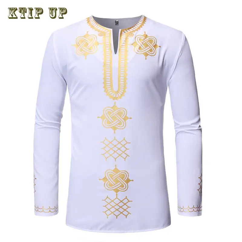 Длинная рубашка в африканском племени Дашики новинка тонкая классическая с