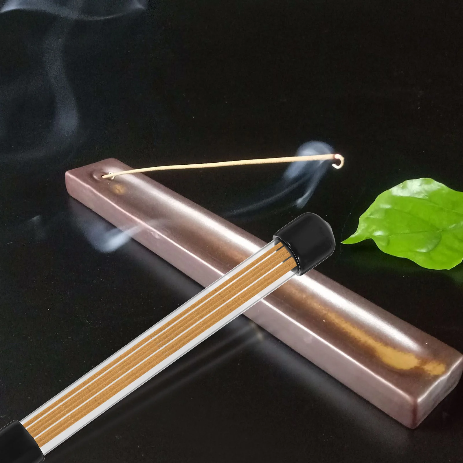 6-шт. ароматическая палочка трубка из агарового дерева прозрачный контейнер