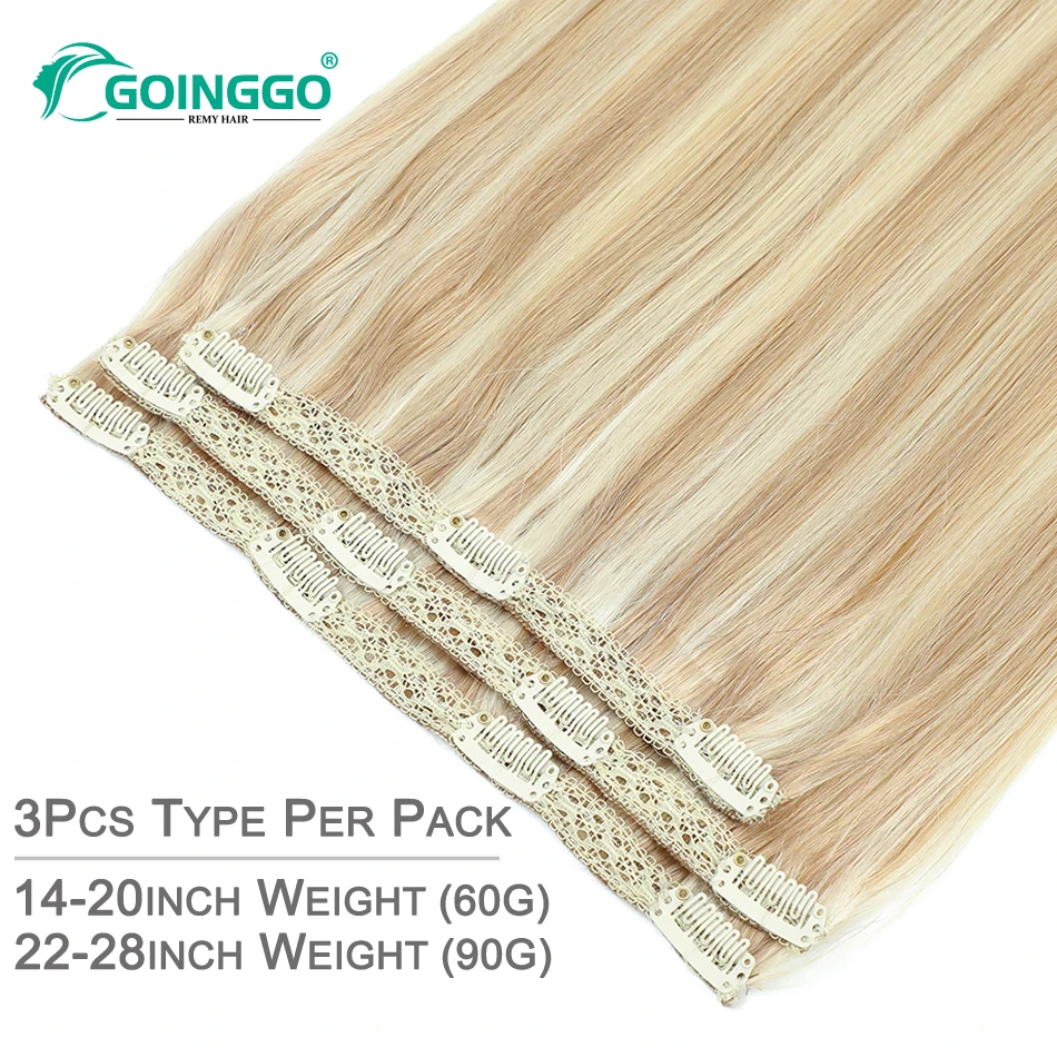 3 шт./комплект женские прямые волосы-клипсы