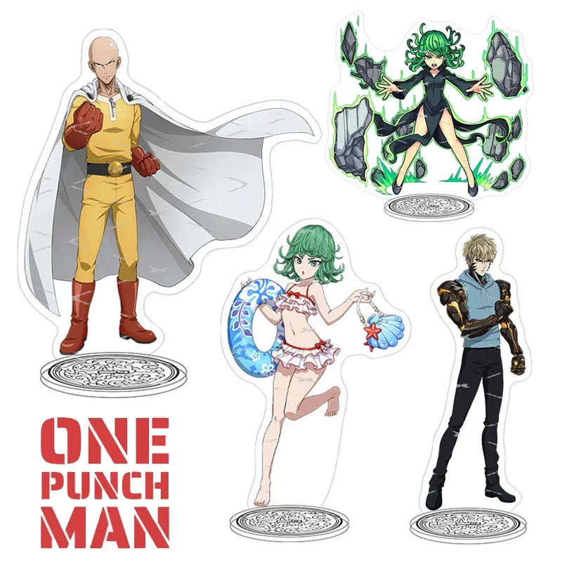 Фигурка аниме ONE PUNCH MAN акриловая подставка модель Сайтама Генос Тацумаки тарелка