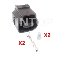 1 set 2 pins auto headlight waterproof connector 8k0973702 car water temperature sensor electric wire socket for audi