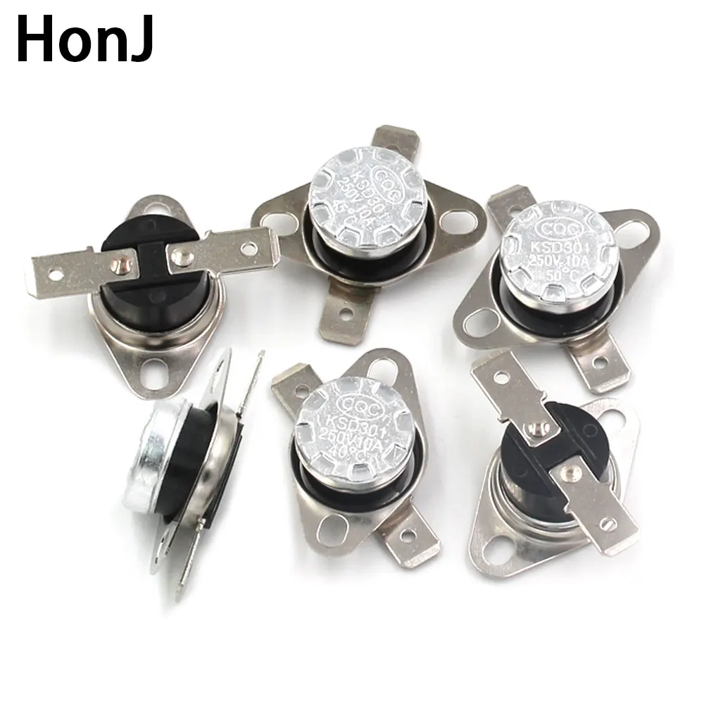

Bimetal thermostat KSD301 0C~350C Temperature Switch Thermal Control 85C 95C 105C 125C 135C 145C 180C 250C 300C 350C Degree