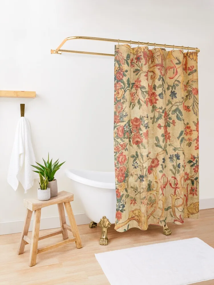 Savonnerie античный цветочный французский ковер с принтом занавеска для душа