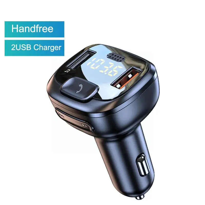 

Fm-трансмиттер автомобильный с Bluetooth и 2 Usb-портами