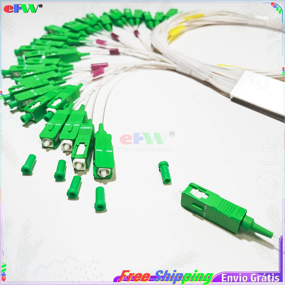 5 шт. FTTH волоконно-оптический сплиттер 1x32 SC/APC цветное волокно 1*32 оптический