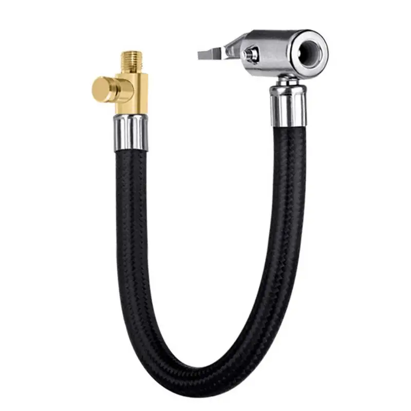

Tire Pump Quick Inflation Chuck Adapter Hose 300PSI Rubber Inflator Extending Tubes Quick Inflation Extension Tubes With Air