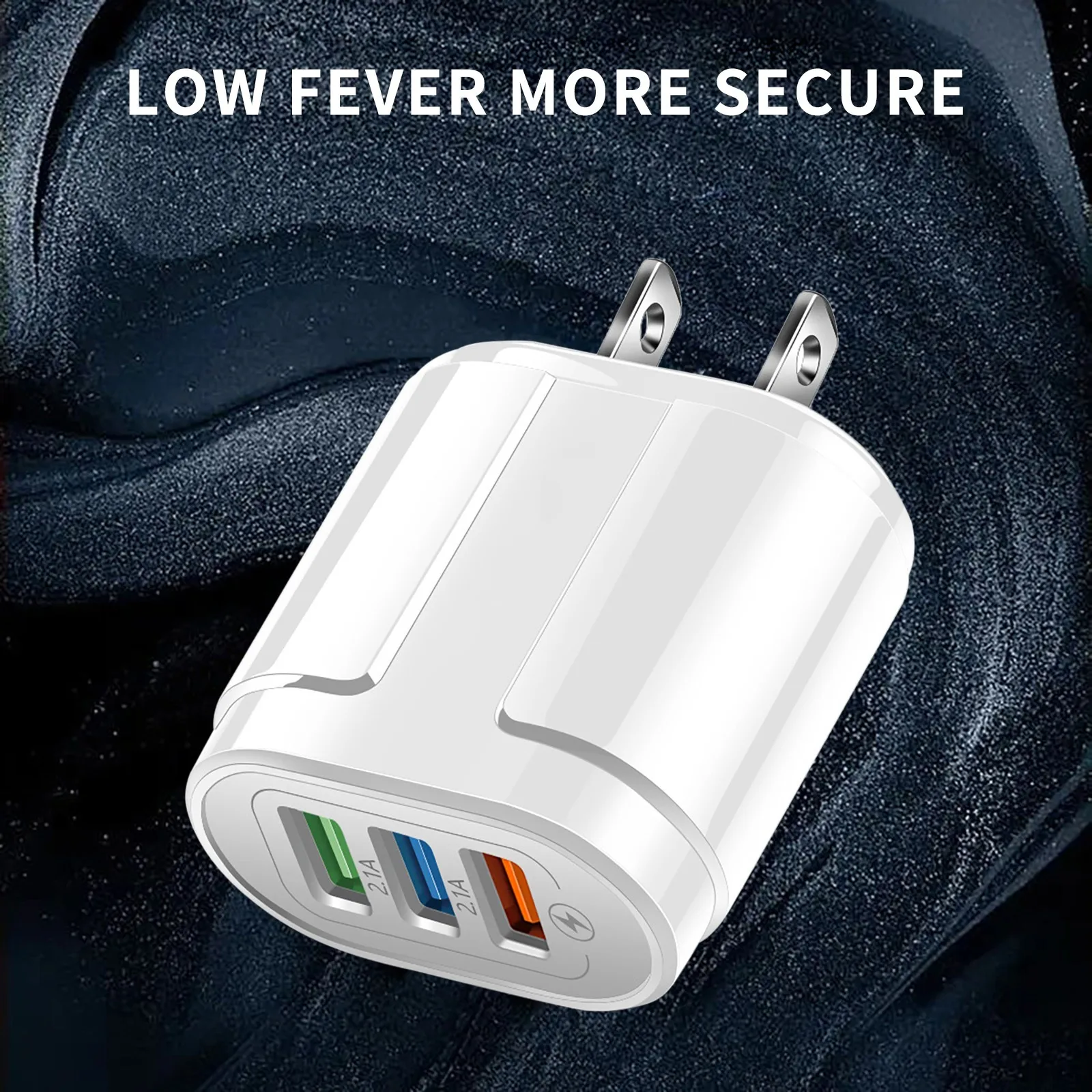 Зарядные адаптеры для 3 портов USB для iPhone 13 12 11 Samsung наушники ноутбук соответствующий переносной стендовый зарядное устройство.