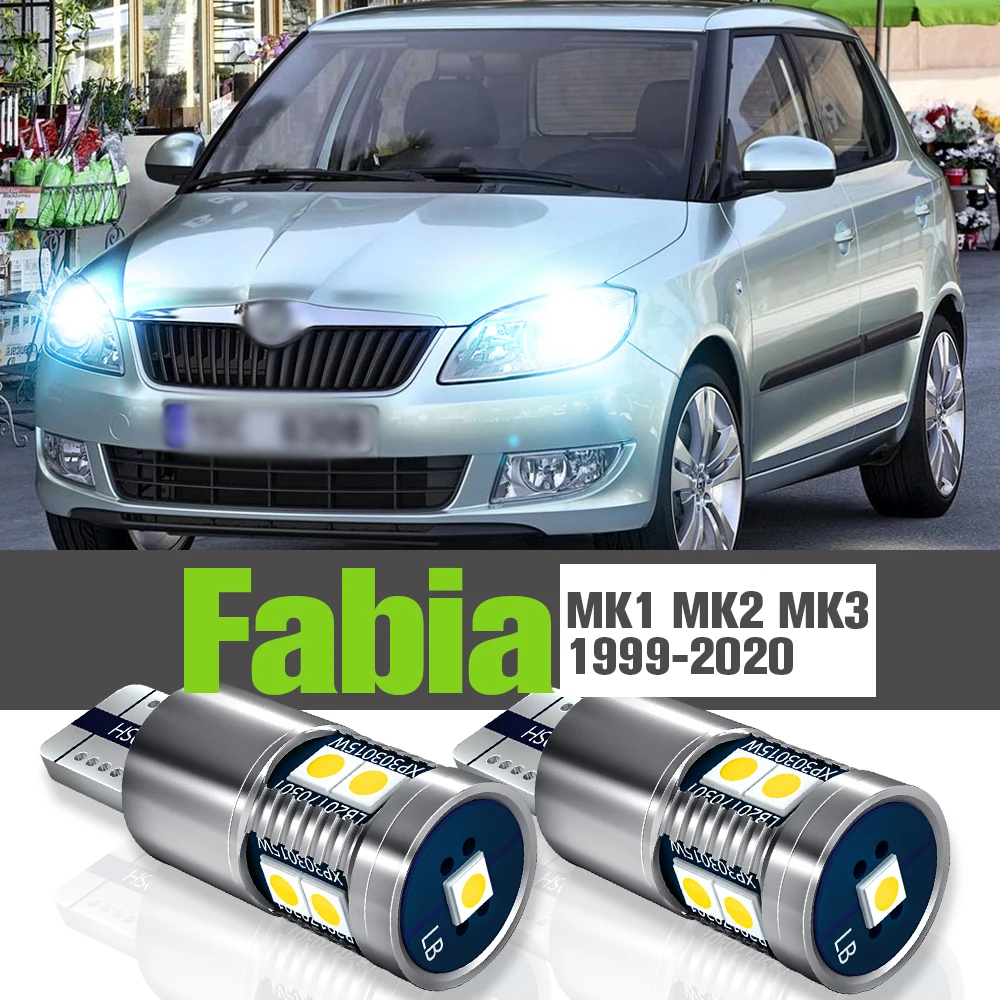 2 светодиодный т. светодиодные парковочные огни для Skoda Fabia 1 3 MK1 MK2 MK3 1999-2020 2007 2008 2013