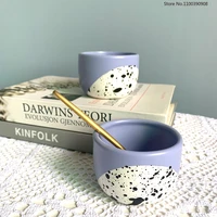 ceramic mug splash ink korean coffee cup without handle handmade mug of milk breakfast coffee cup portable smoothie blender