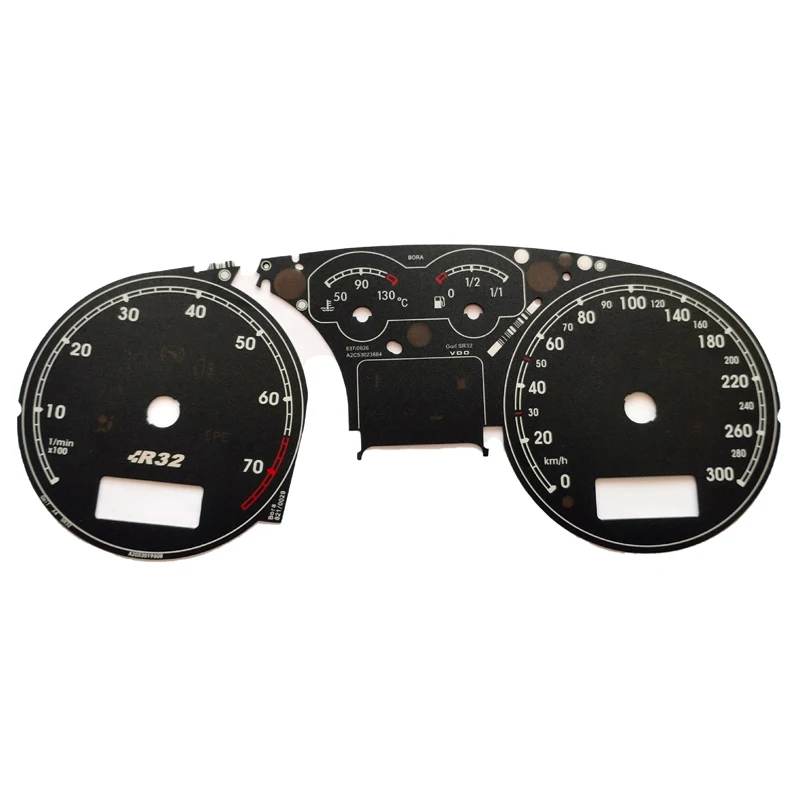Масштабная бумага для приборной панели, 300 км/ч, инструментальная бумага R32 миль, инструментальная бумага для VW Golf 4 R32, старая Bora MK4 Max